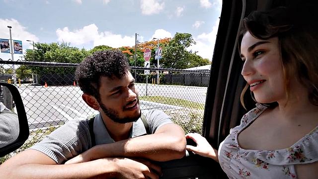 Str8 guy fucks 21yo gay in public outdoor van