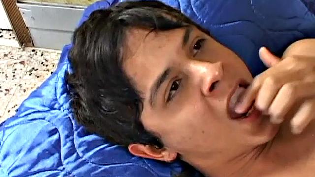 Amateur Latin barebacked in asshole till load in mouth