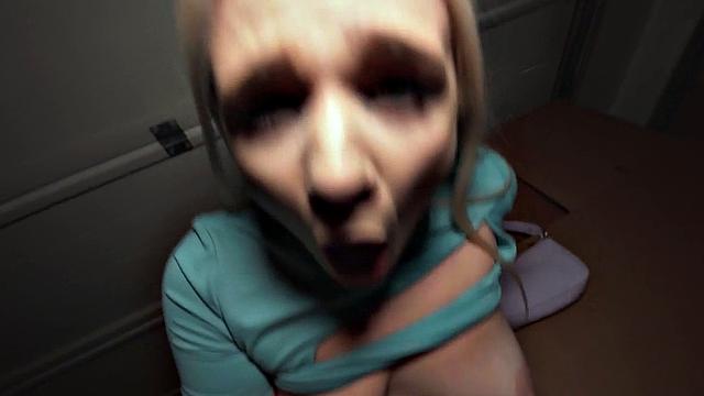 Public classy babe picked up for POV BJ before getting fucked