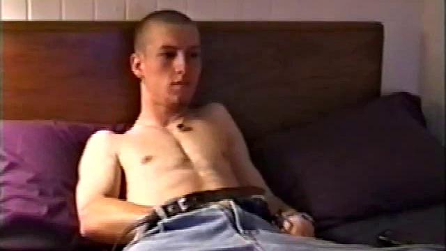 Adam jerks off after a tough skate session-guess he needed a different kind of ride