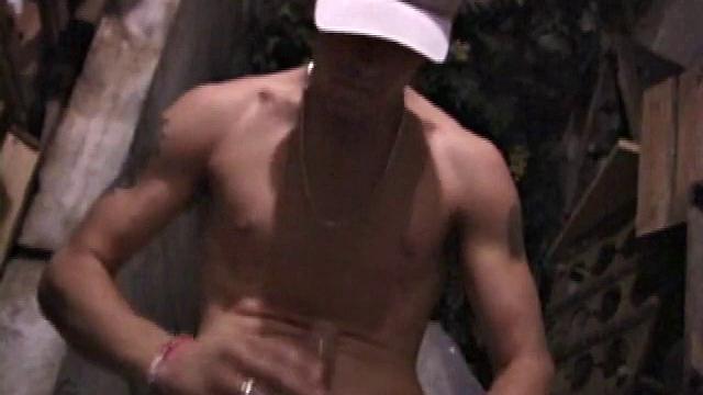 Straight skater boy Dakota is alone in a wine cellar, conveniently stocked with straight porn magazines. He unzips, pulls out his dick, and gets it stiff in no time.