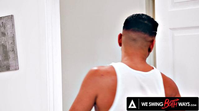 WE SWING BOTH WAYS - Wild Bisexual Foursome With Hot Inked Babe Rocky Emerson