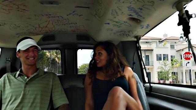 Straight amateur picked up to fuck bottom in van