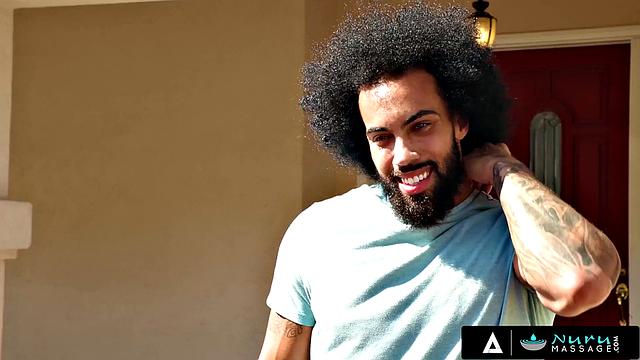 NURU MASSAGE - Wild Outdoor Fuck With Busty Tattooed Lacey Jayne