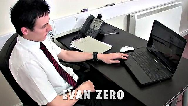 Cumshot Action In the Office - Evan Zero
