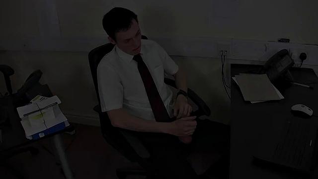 Cumshot Action In the Office - Evan Zero