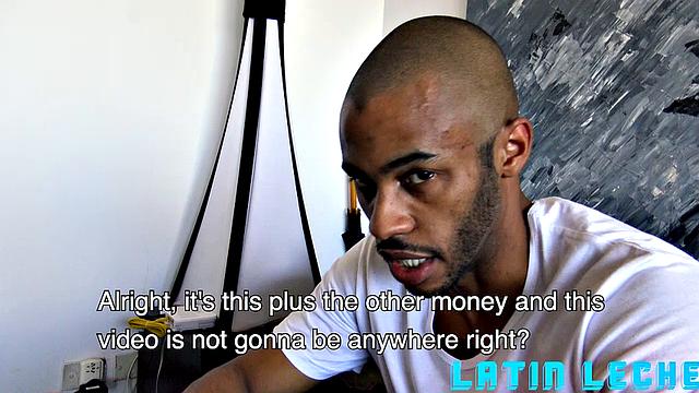 Straight latin stud strips, sucks cock for cash, gets fucked hard and swallows every drop