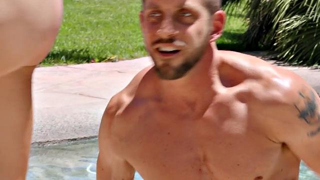 Twink dude fucked in doggystyle by perverted stud