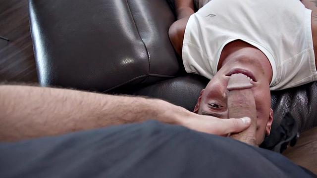 Stepbro sucked before barebacking jock for facial