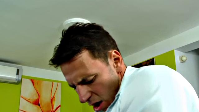 Angelica Black Crams Huge Pecker in her Mouth!