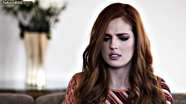 Gorgeous redhead babe doggystyled by her BF