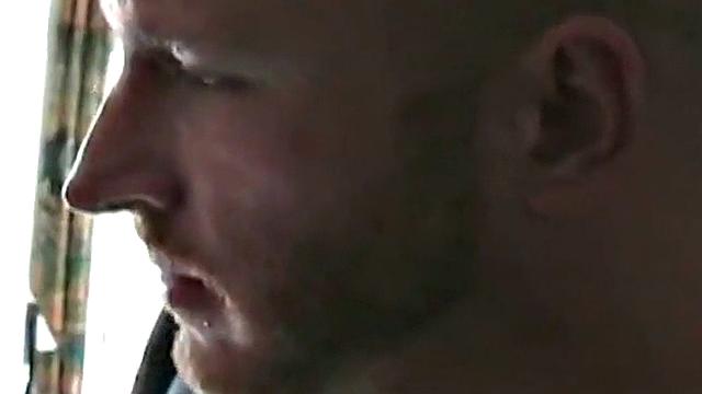 German gay dudes in threesome fuck tight assholes