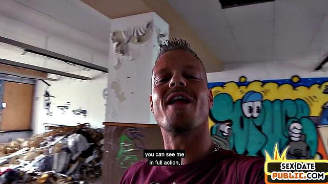 Big-titted slut fucked by stranger