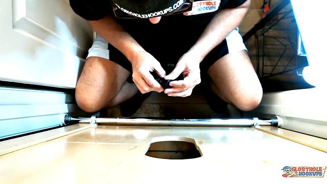 Getting His Load At The Gloryhole