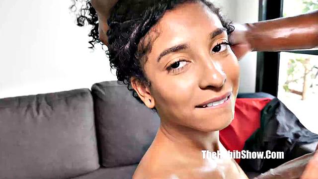 brazilian Ariella Ferraz showcases dick sucking and anal skills on jamaican clarkes boutaine