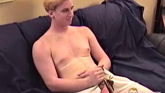 All of the previous videos of this 18 year old monster hung straight boy have been of him jerking off side-by-side with his buddy Junior. So this is his first time stroking that 9 incher solo.