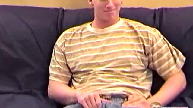 All of the previous videos of this 18 year old monster hung straight boy have been of him jerking off side-by-side with his buddy Junior. So this is his first time stroking that 9 incher solo.