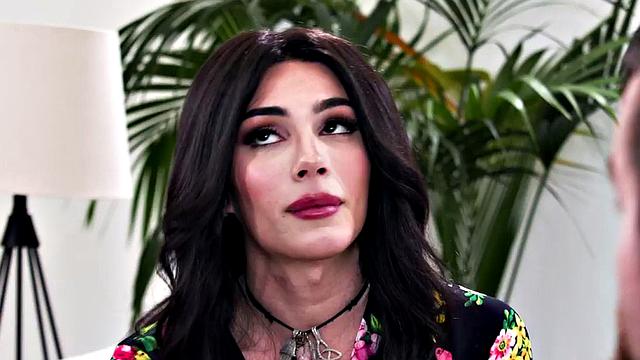 Trans lady fucked by nympho male in missionary