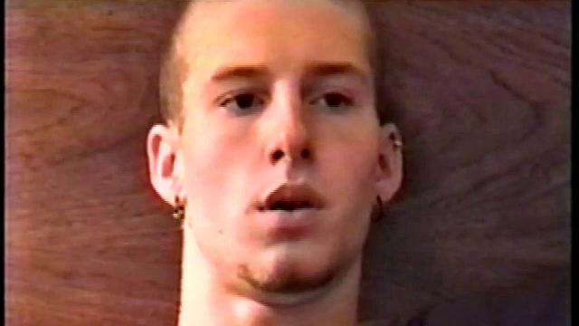 Adam reveals his toned skater boy body for a solo jerk off. He works up a stiff one.