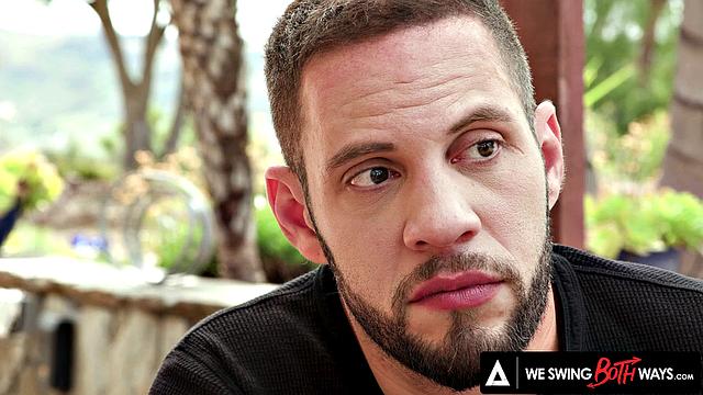 WE SWING BOTH WAYS - Hot Bisexual Threesome With Brunette Aliya Brynn