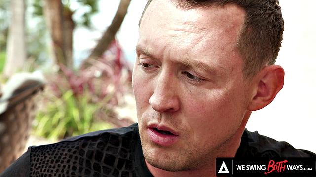 WE SWING BOTH WAYS - Hot Bisexual Threesome With Brunette Aliya Brynn