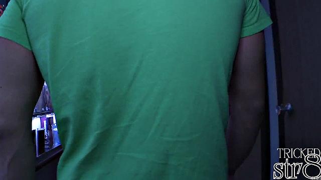 Fooled guy got blowjob in gloryhole