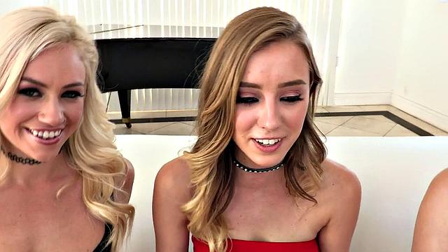 Anal nympho dykes love in both holes in threesome