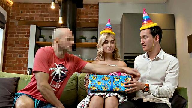 HUNT4K. For cash lucky guy gets to fuck blonde in front of her BF