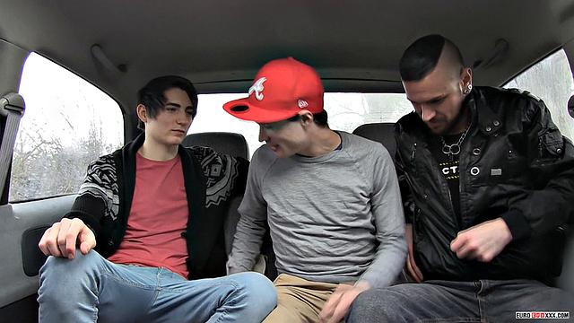 Scott, Kyle & Jamie Have a Threesome in a Minivan - Scott, Kyle & Jamie