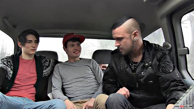 Scott, Kyle & Jamie Have a Threesome in a Minivan - Scott, Kyle & Jamie