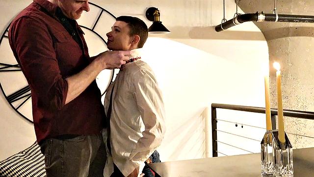 Tiny 21yo barebacked by DILF after cocksucking