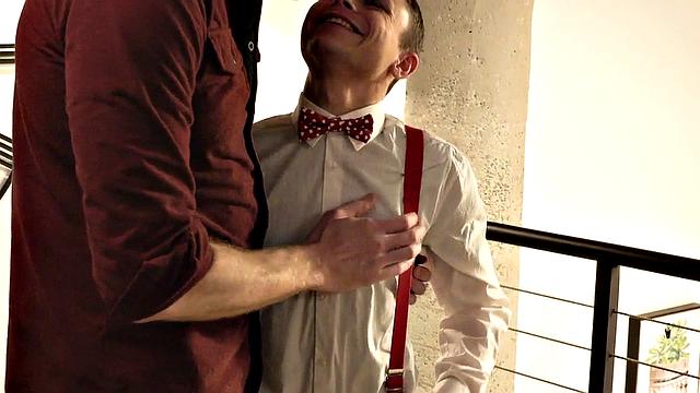 Tiny 21yo barebacked by DILF after cocksucking