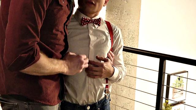 Tiny 21yo barebacked by DILF after cocksucking