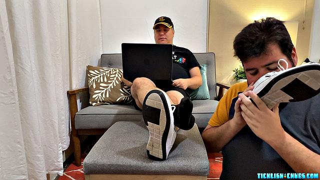 Nemo Worships Matt While He Edits - Nemo & Matt
