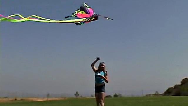 Cute April Outdoors Sucking A Popsicle