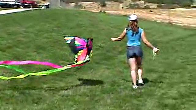 Cute April Outdoors Sucking A Popsicle