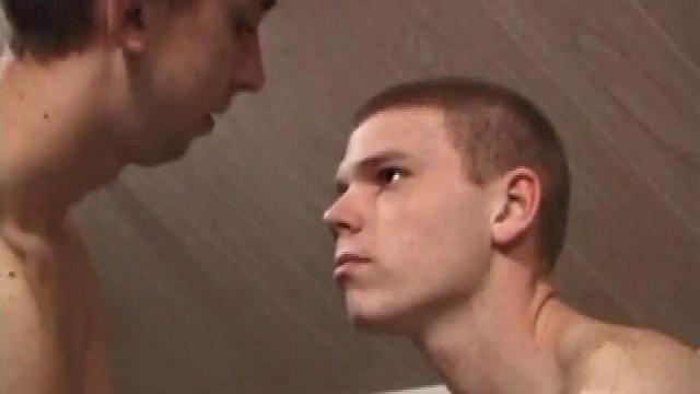 Christian loves showing off his big dick. Chad Wiley is talkative and flul of off-the-wall comments. Christian shuts him up by sticking his dick in his mouth.