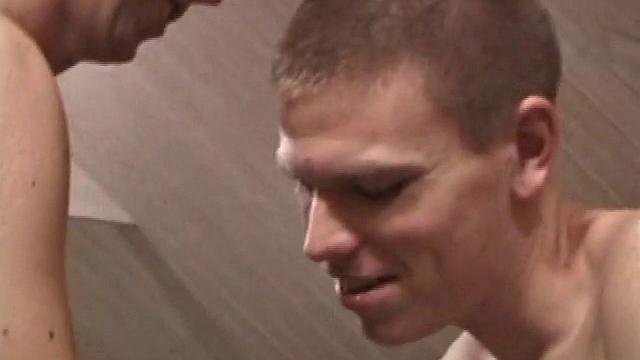 Christian loves showing off his big dick. Chad Wiley is talkative and flul of off-the-wall comments. Christian shuts him up by sticking his dick in his mouth.