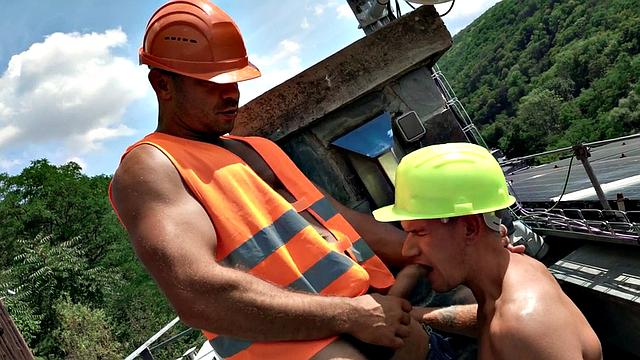 Doggystyled guy fucked in anal by nympho fucker