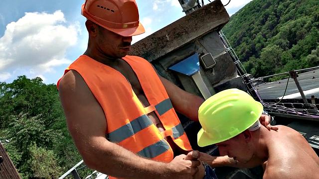 Doggystyled guy fucked in anal by nympho fucker