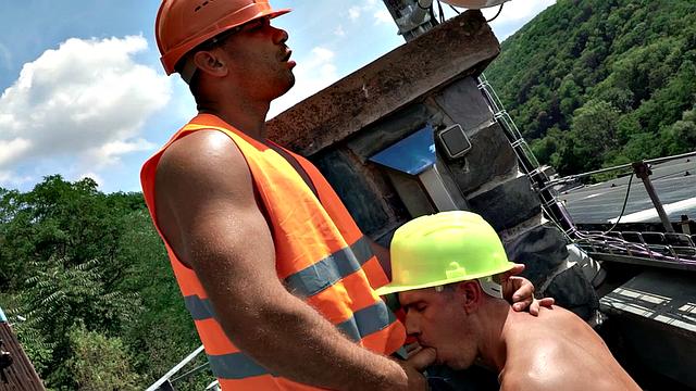 Doggystyled guy fucked in anal by nympho fucker