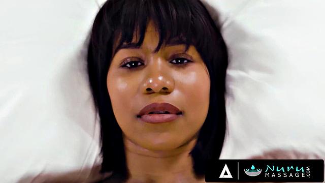 NURU MASSAGE - Busty MILF Elizabeth Skylars Rides Stepson's Cock In Steamy Massage Fuck