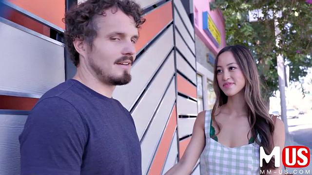 Shy Boy Meets a Hot Asian Girl Alexia Anders