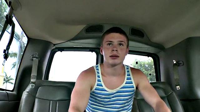 Picked up twink blindfolded and gets bj