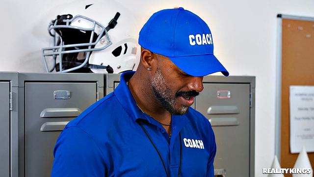 Nerdy College Girl Hooks The Football Coach