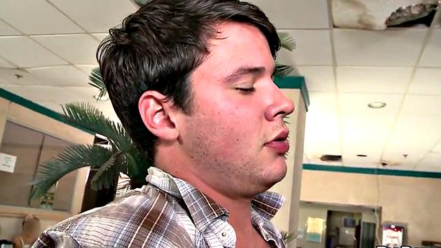 Ebony bottom picked up and fucked by white stud