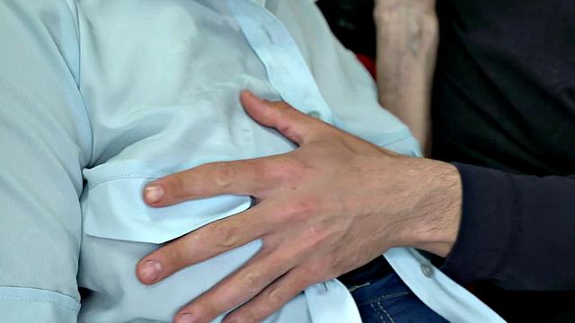 Busty grey gilf riding boyfriends cock before drilled