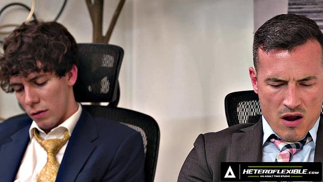 HETEROFLEXIBLE - Derek Kage Fucks Coworker Cristiano After Getting Caught
