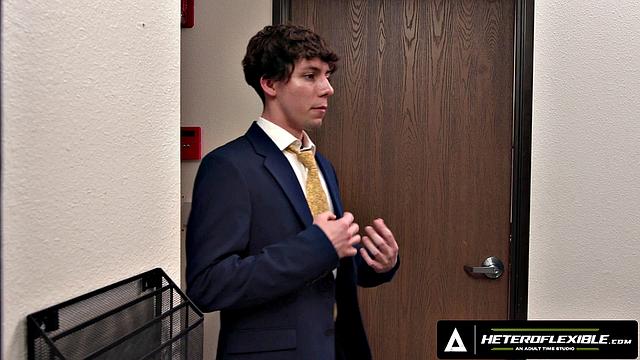 HETEROFLEXIBLE - Derek Kage Fucks Coworker Cristiano After Getting Caught