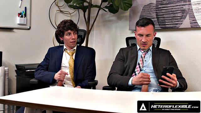 HETEROFLEXIBLE - Derek Kage Fucks Coworker Cristiano After Getting Caught